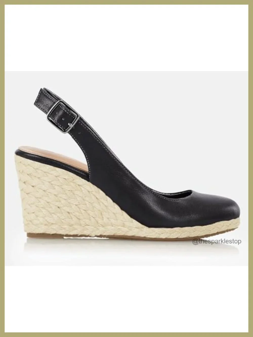 Women's Platform Wedges Sandals Espadrilles Closed Toe Slingback Ankle Buckle